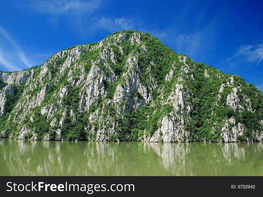 River Danube gorge in Serbia