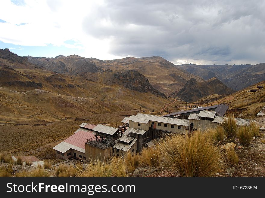 An abandoned mercury mine in Peru. An abandoned mercury mine in Peru