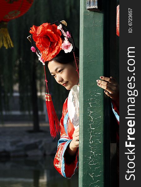 Chinese Girl In Ancient Dress