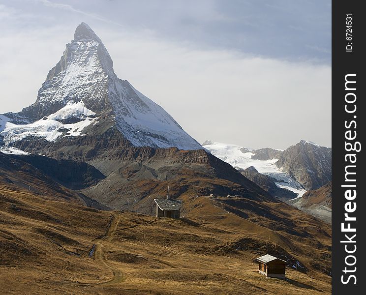 Matterhorn - famous mountain peak in Switzerland