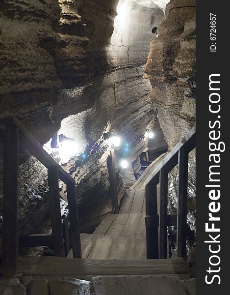 Bonnechere caves located in Eganville Ontario Canada