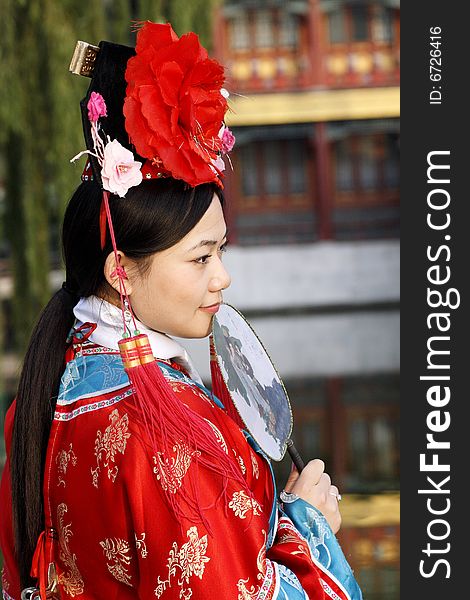 Chinese girl in ancient dress