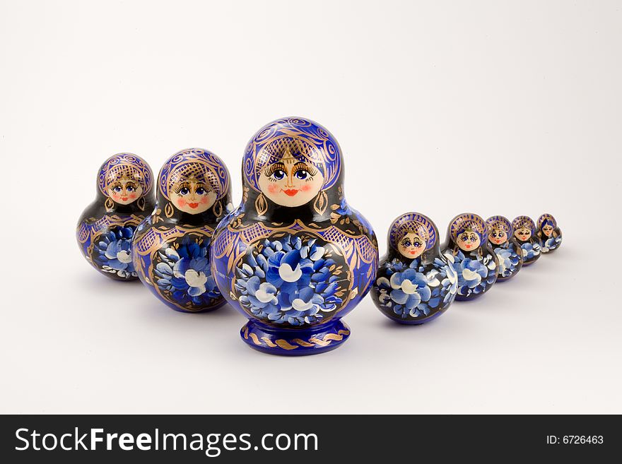 Russian stacking and nesting dolls