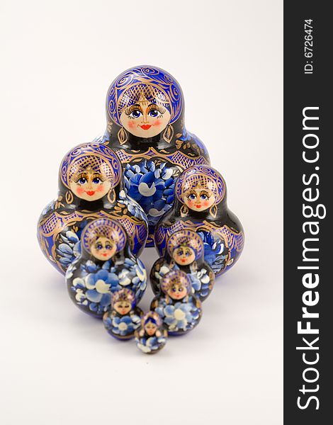 Russian stacking and nesting dolls