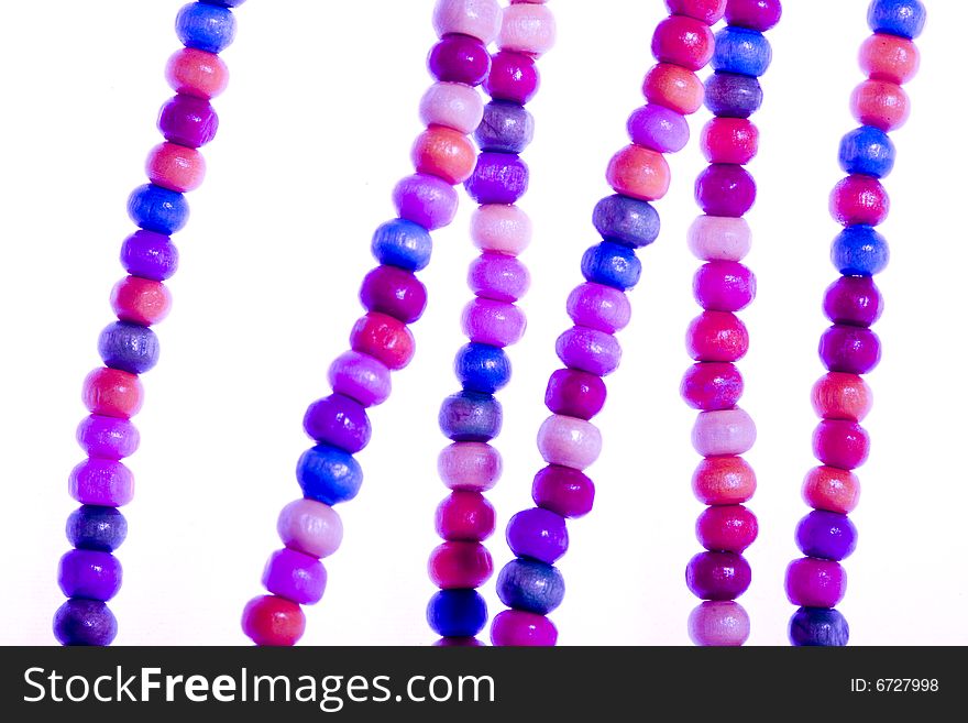 A string of colorful beads