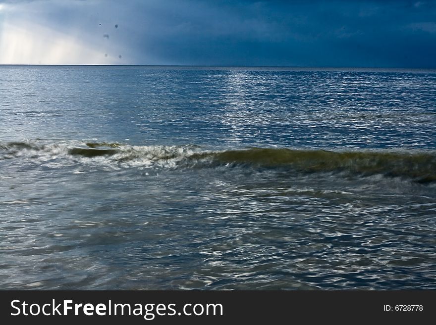 Sea And Storm Cloud