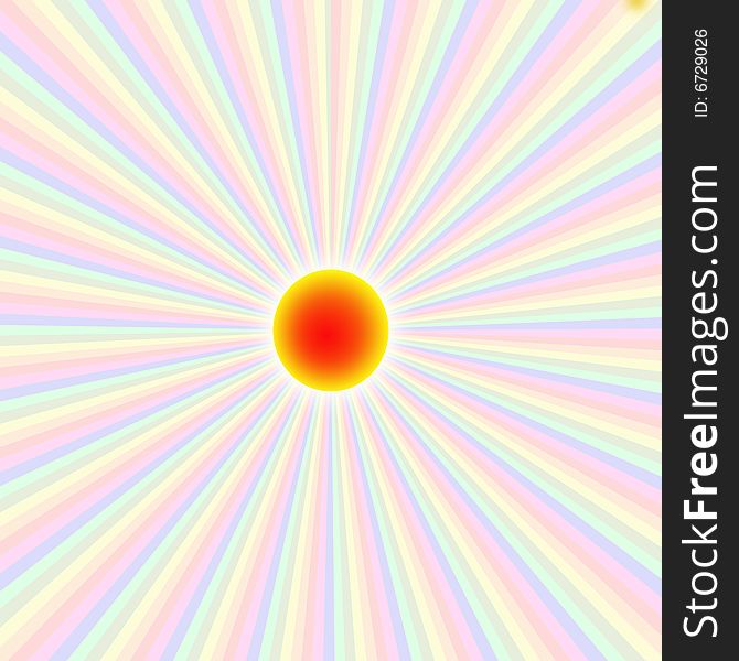 Sun ray background