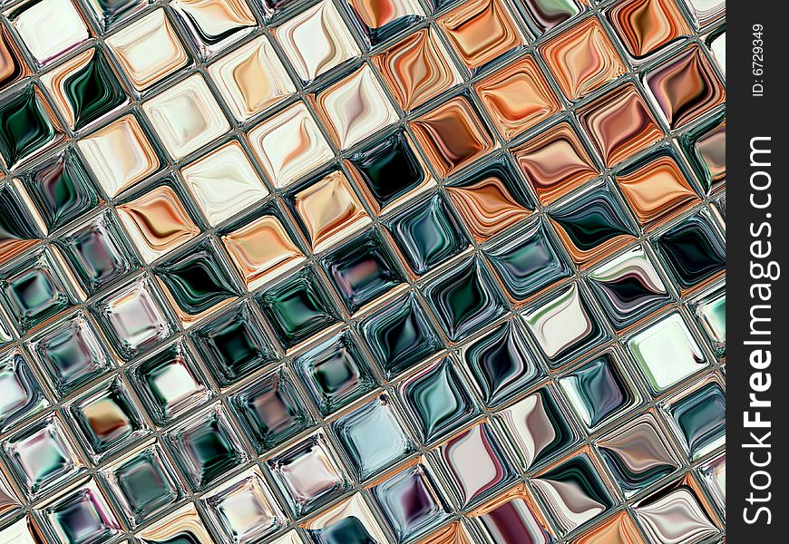 Little tiles of glass