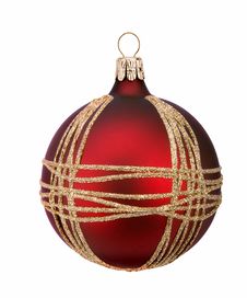 Christmas Red Ball Royalty Free Stock Photography