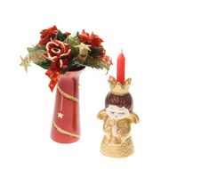Christmas Scene With Christmas Angel And Candle Stock Photography Christmas Scene With Christmas Angel And Candle Stock Photography