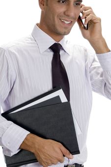 Successful Businessman Busy On Phone Call Stock Photography Successful Businessman Busy On Phone Call Stock Photography