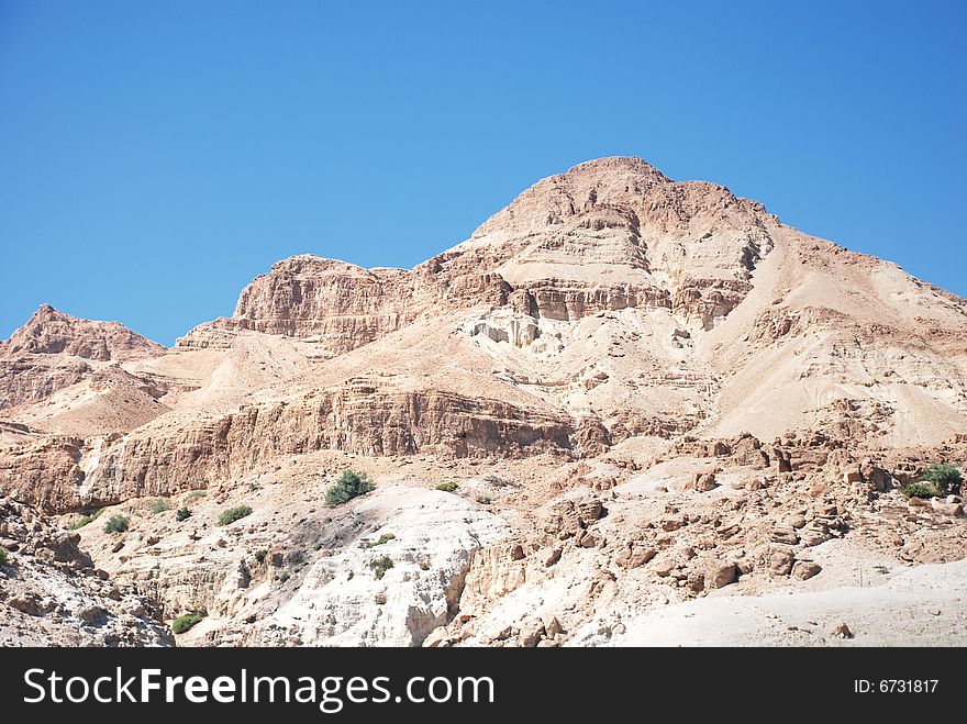 A desert mountain in the Negev. A desert mountain in the Negev