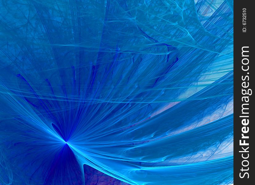 Blue abstract background fractal illustration
