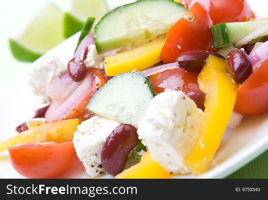 Tasty greek salad