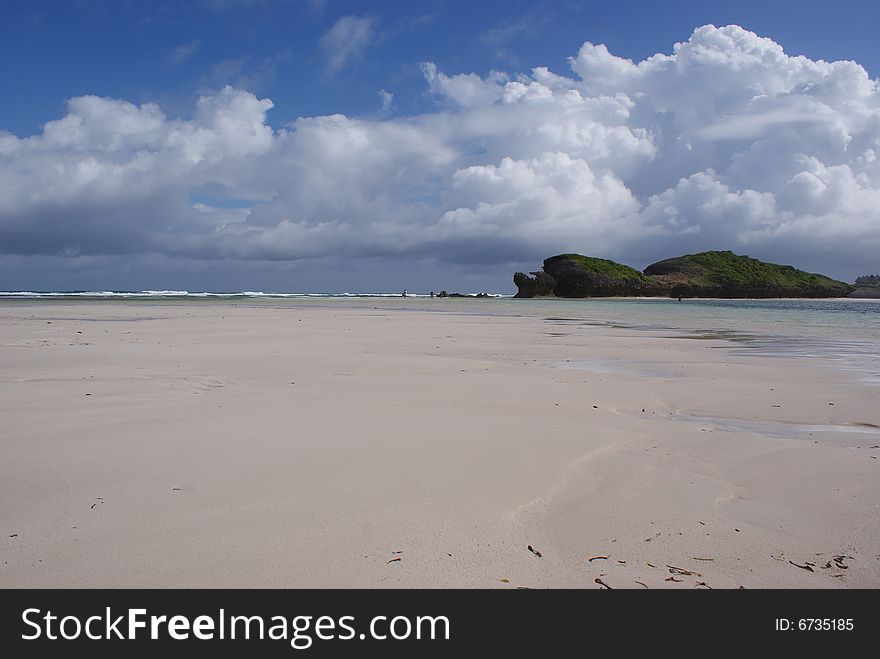 A Lonely sandy beach in Watamu, Kenya. A Lonely sandy beach in Watamu, Kenya