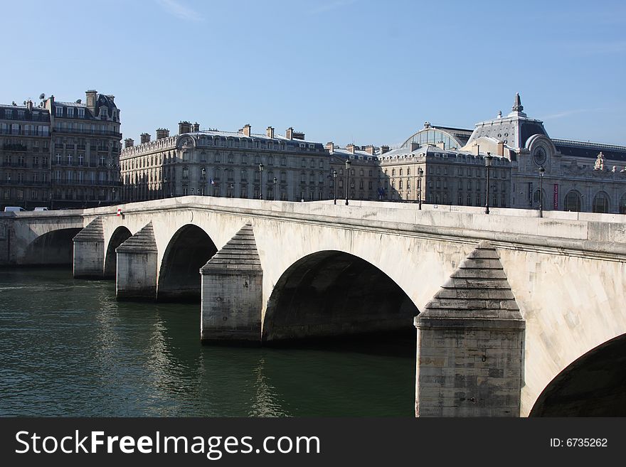 Pont Royal Bridge over the Seine, Paris. Pont Royal Bridge over the Seine, Paris