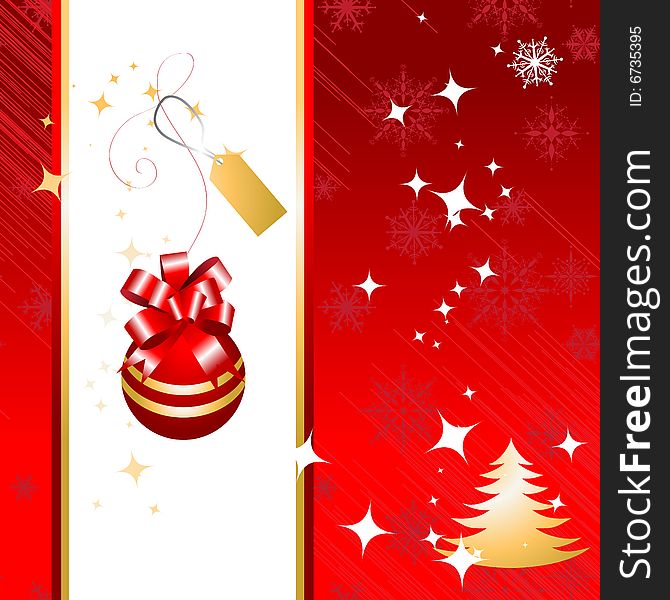 Christmas background for your design, vector illustration
