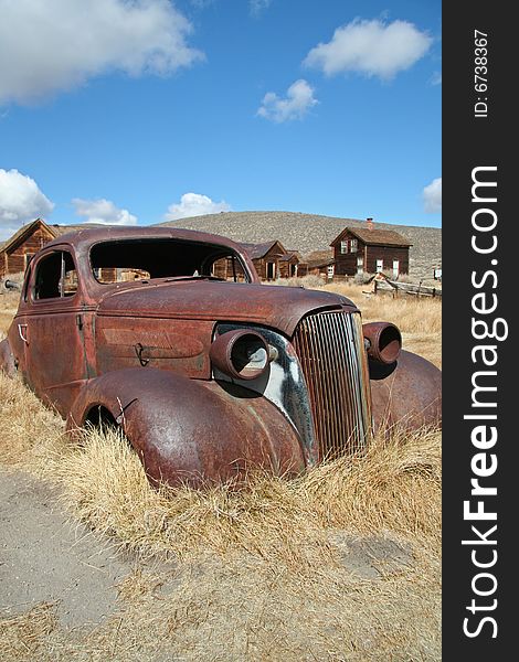 Rusted Vintage Car at Bodie Ghost Town. Rusted Vintage Car at Bodie Ghost Town