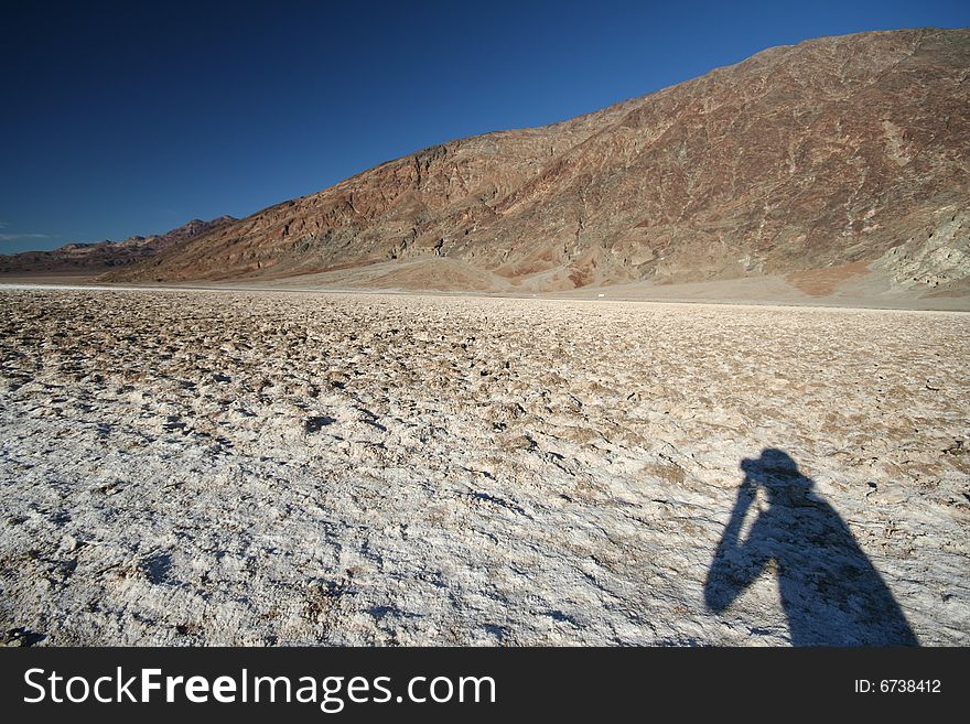 Photographer Shadow at Death Valley