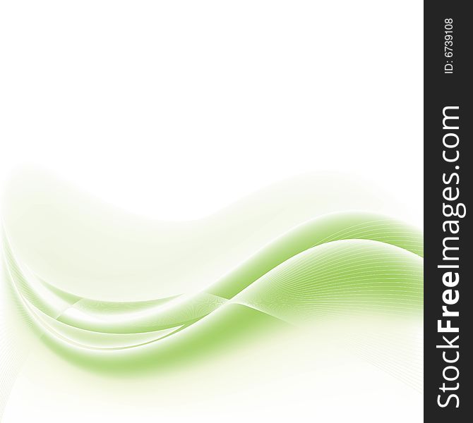 illustratin  green background design abstract white