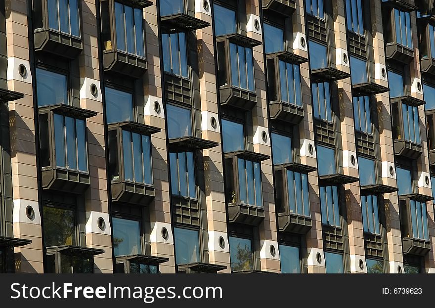 Background of modern office block windows. Background of modern office block windows