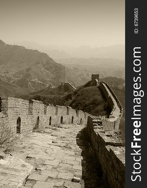 Walking on the great wall