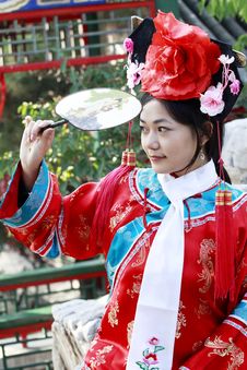 Retro Beauty In China. Royalty Free Stock Photo Retro Beauty In China. Royalty Free Stock Photo
