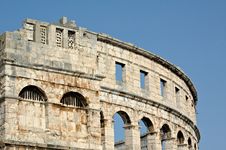 Pula Amphitheater Stock Image Pula Amphitheater Stock Image