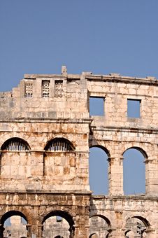 Pula Amphitheater Stock Photo Pula Amphitheater Stock Photo