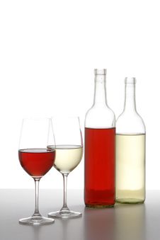 Two WIne Bottles Royalty Free Stock Photography Two WIne Bottles Royalty Free Stock Photography