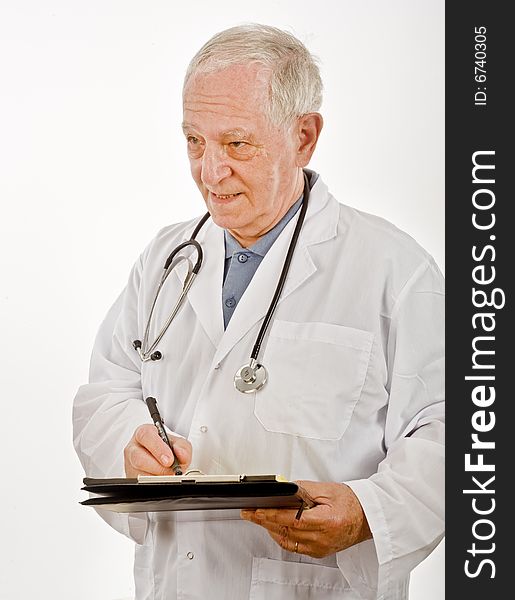 Doctor writing a prescription