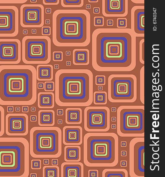 Abstract background consisting of squares with roundish corners. Vector illustration. Abstract background consisting of squares with roundish corners. Vector illustration