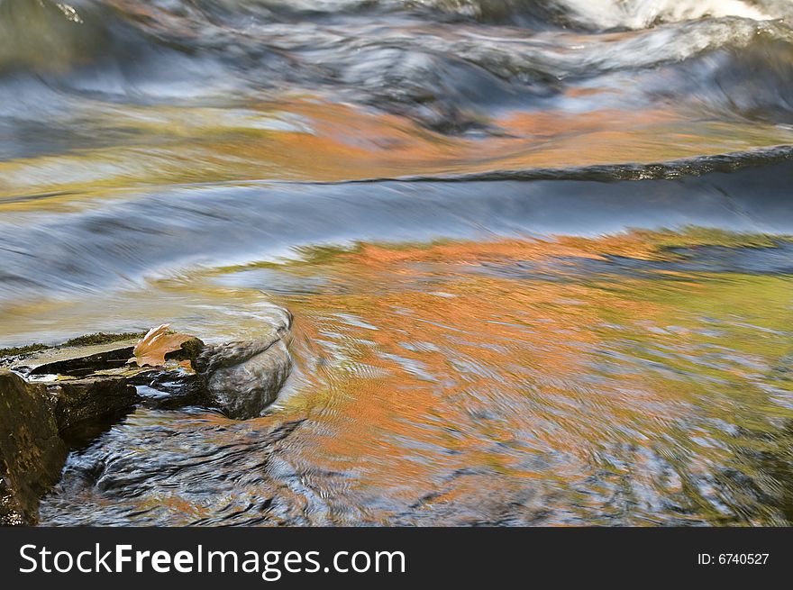 Fall Reflections In The Rapids