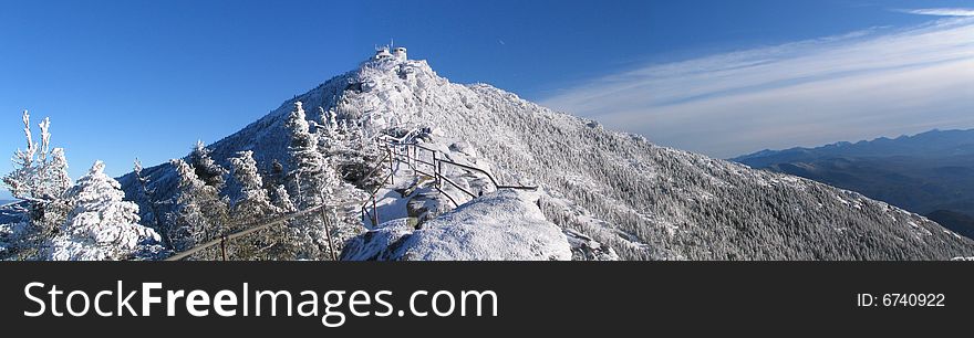 Whiteface Mountain in the winter. Whiteface Mountain in the winter.