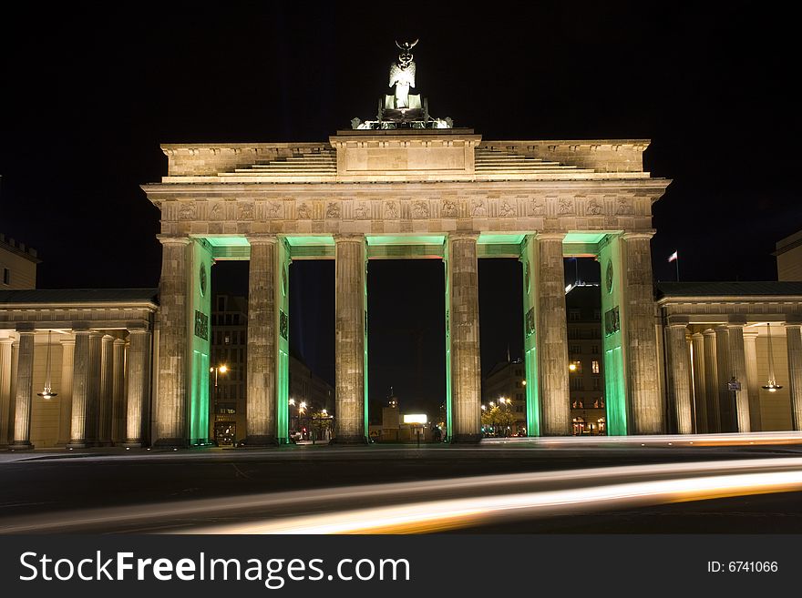 The Brandenburger Gate in Berlin. The Brandenburger Gate in Berlin