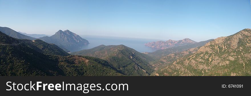 Corsica panorama mare francia viaggi