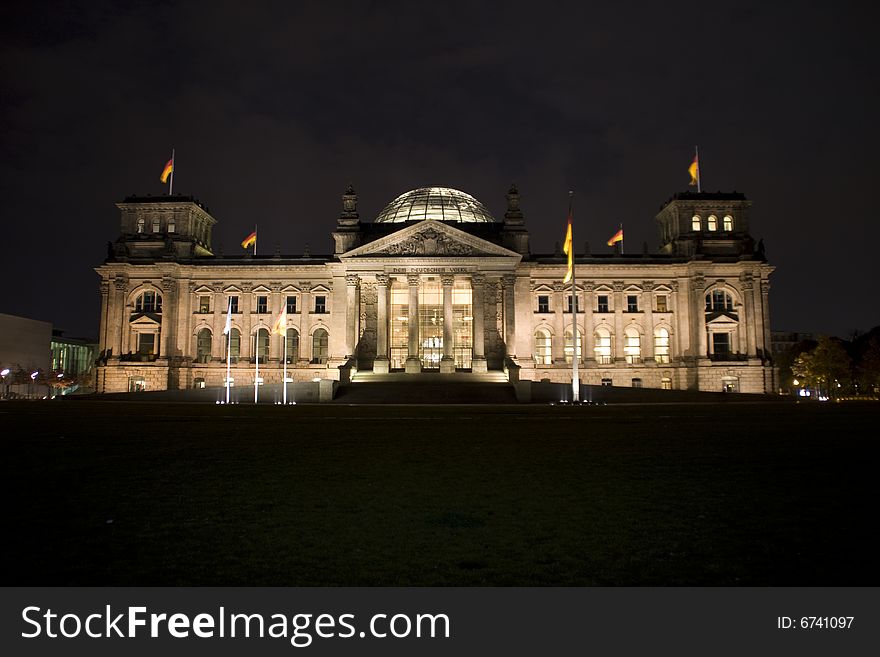 The German Parliament in Berlin. The German Parliament in Berlin