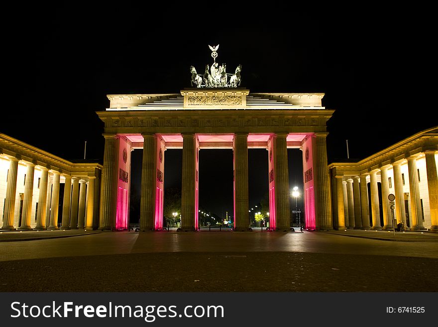 The Brandenburger Gate in Berlin. The Brandenburger Gate in Berlin