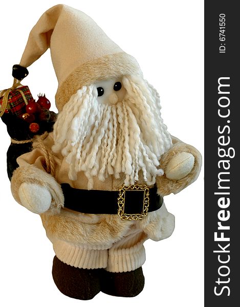 Puppets Santa claus with bag