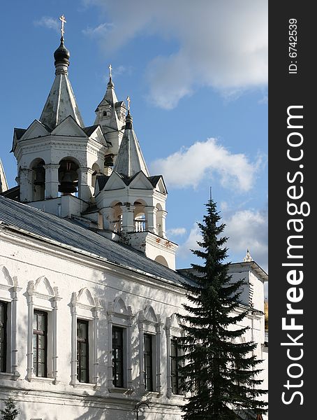 Zvenigorod monastery in Russian countryside