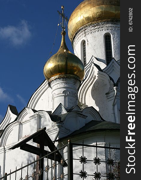 Zvenigorod monastery in Russian countryside