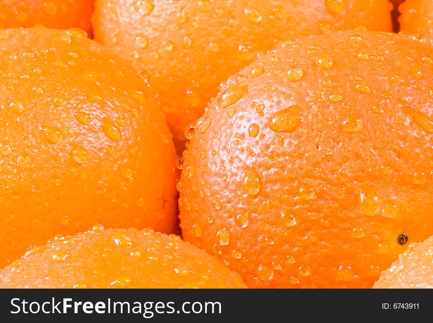 Bunch of fresh oranges shot close up. Bunch of fresh oranges shot close up