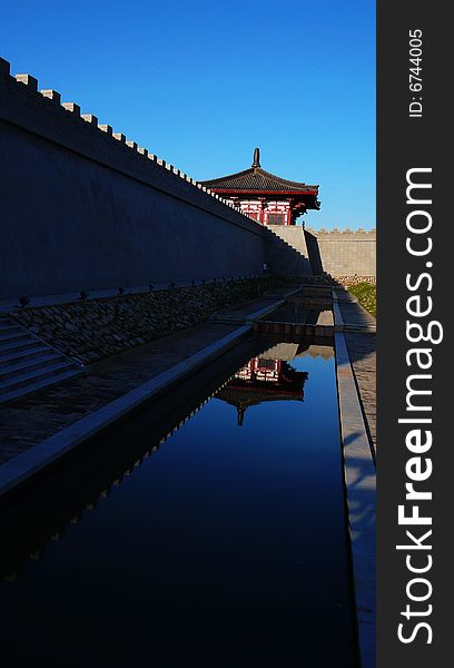 Ancient Buildings of Tang dynasty in Xi'an,China. Ancient Buildings of Tang dynasty in Xi'an,China