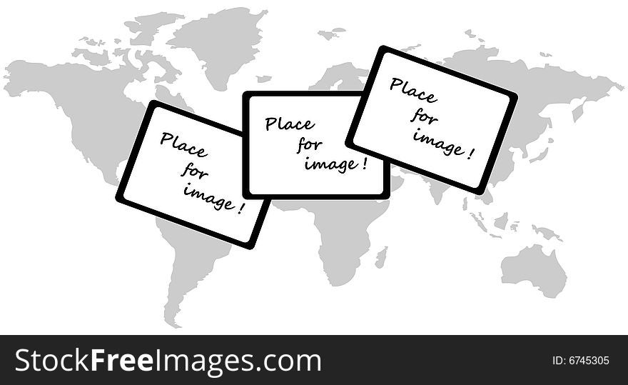 Illustration of map and frames