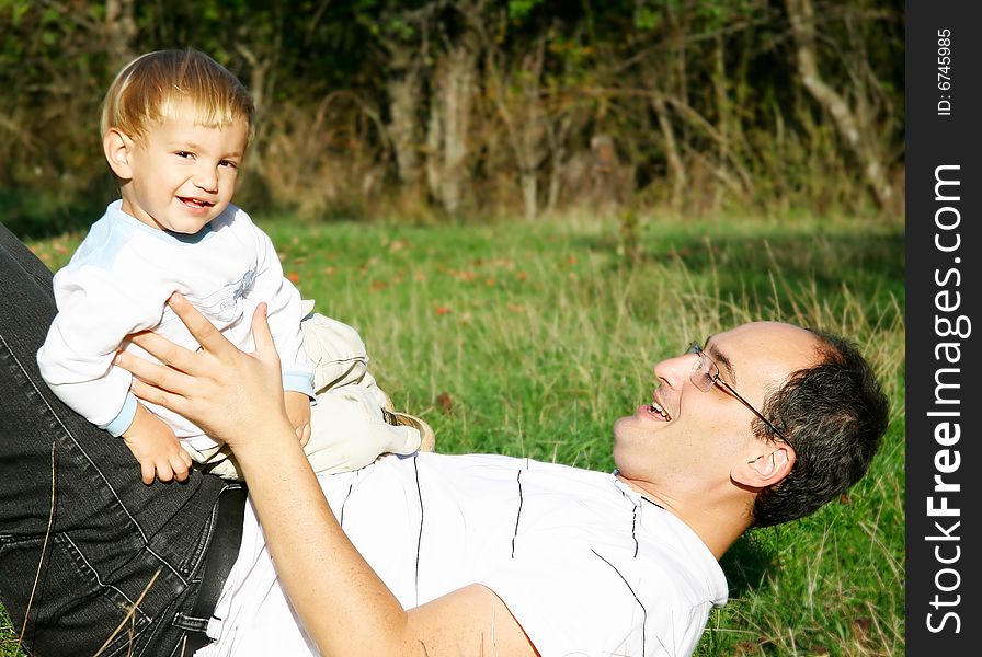 Father And Son Portrait