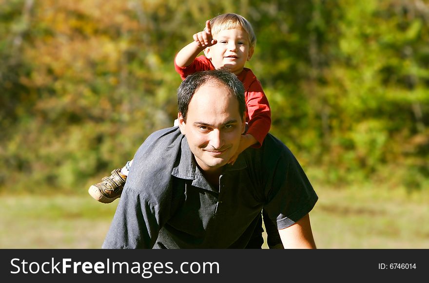 Father and son portrait