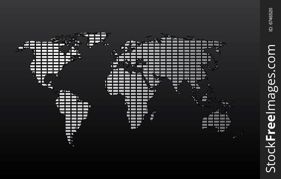 World Map. Easy To Edit Vector Image.