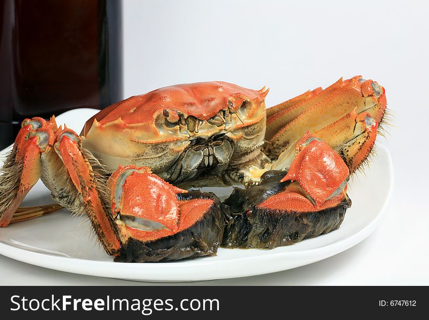 Steamed Crab is One of Favourite Food in China. Steamed Crab is One of Favourite Food in China