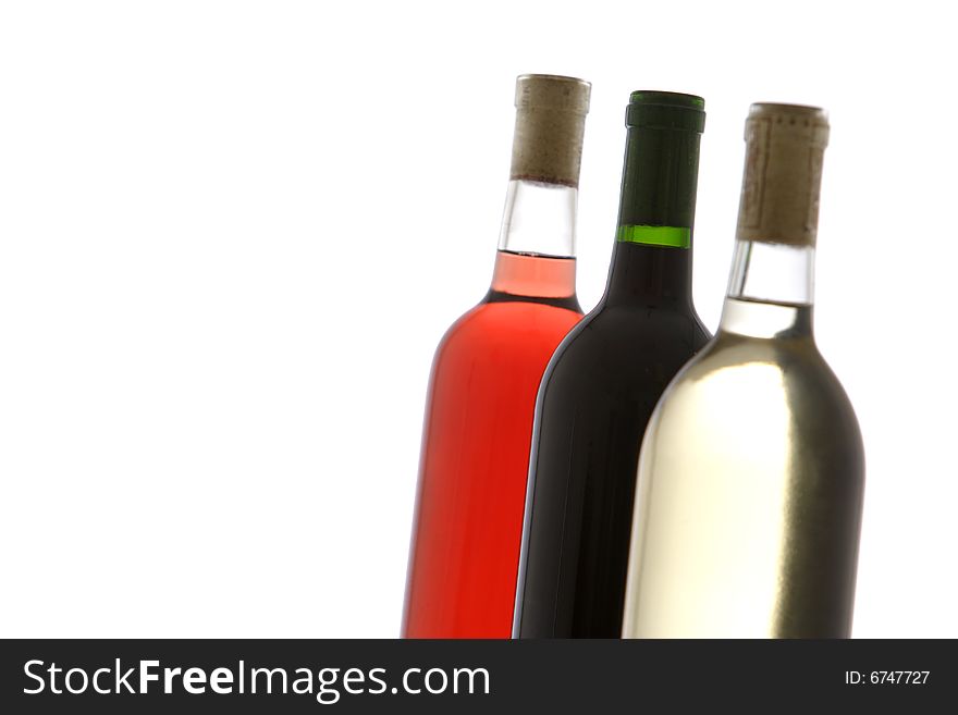 Three WIne Bottles