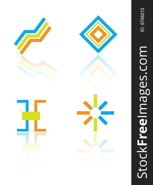 Logo Element Colorful - Vector